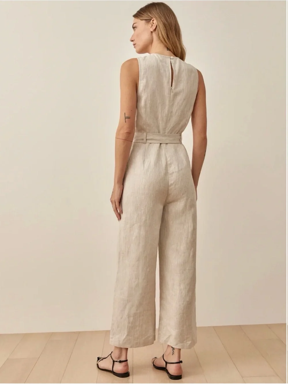 Reformation Naomi Linen Jumpsuit